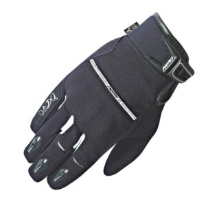 Gants Ixon RS Dry 2 Lady noirs et blancs avec protections aux phalanges