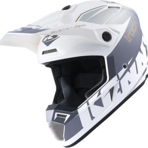 Casque cross KENNY TRACK GRAPHIC intégral avec mentonnière fixe et coque polycarbonate