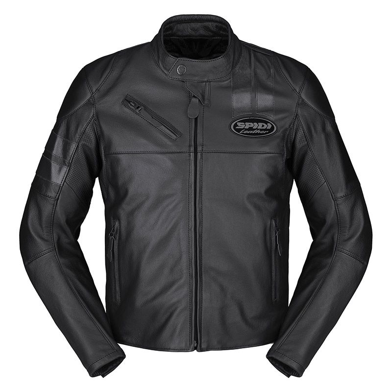 Blouson moto Spidi ROAR en cuir de vachette avec protections amovibles