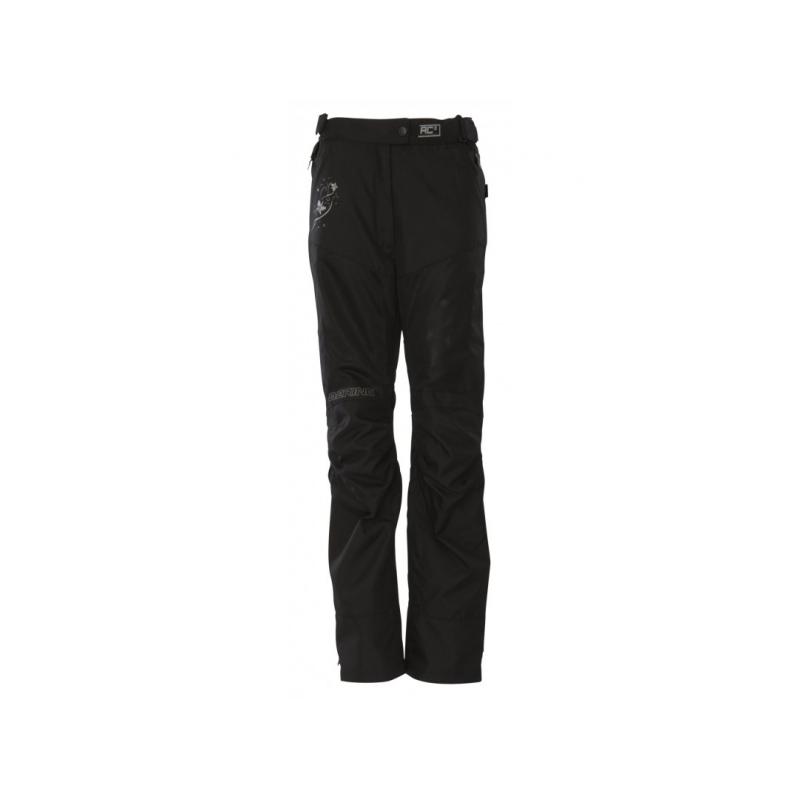 Pantalon textile Bering Lady Keers noir pour femme avec protections, taille 4