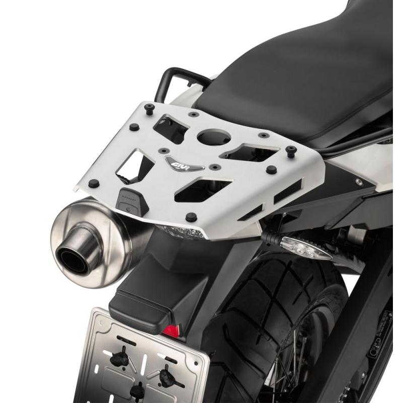 Support top case Givi en aluminium avec platine intégrée pour BMW GS