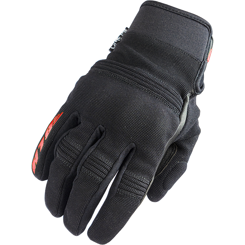 Gants BLH Be Spring noirs et rouges avec coque de protection aux phalanges