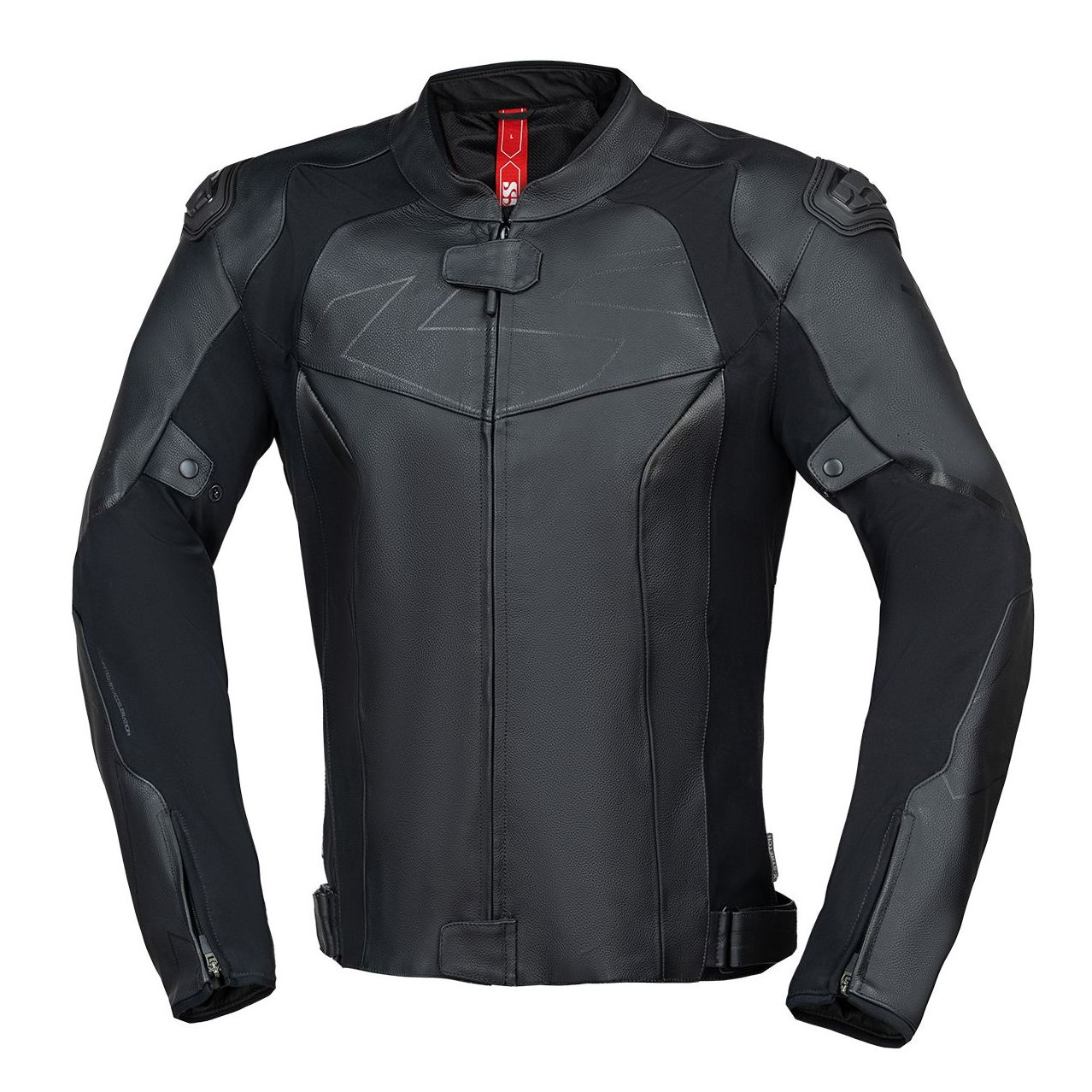 Blouson moto IXS ACE 1.0 en cuir avec coupe sportive et protections