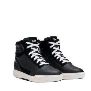 Baskets moto XPD MOTO WAY AIR en cuir et textile avec renforts