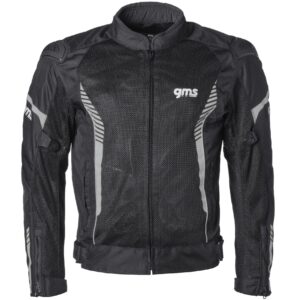 Blouson moto GMS SAMU MESH textile avec doublure en maille et gilet amovible