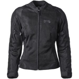Blouson moto GMS FIFTYSIX.7 LADY textile avec panneaux en mesh et protections CE