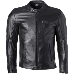 Blouson moto GMS THE ROLAND STONES en cuir avec protections amovibles