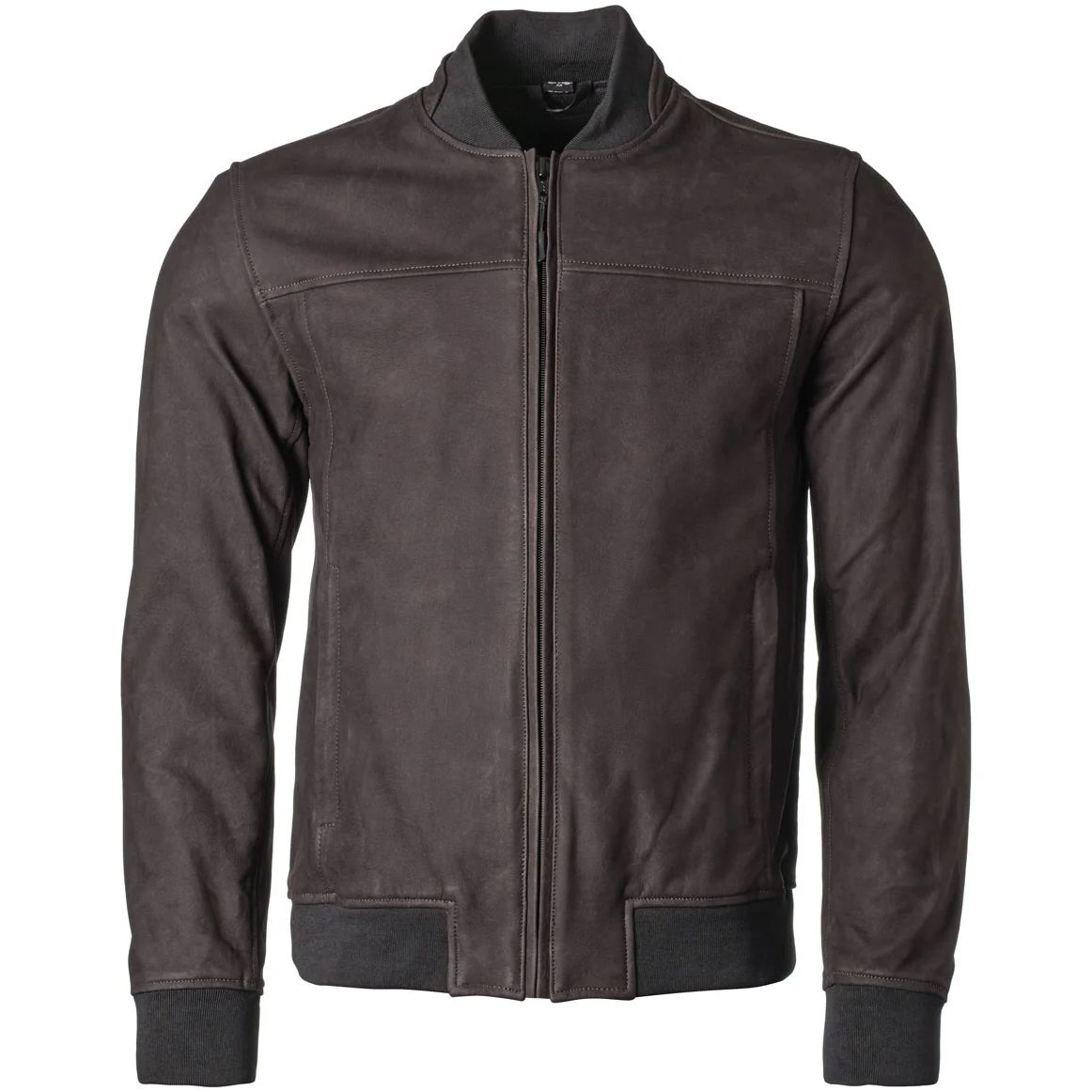 Blouson moto GMS CASTILLO en cuir nubuck avec protections aux coudes